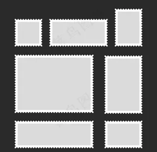 邮票空白边框图片