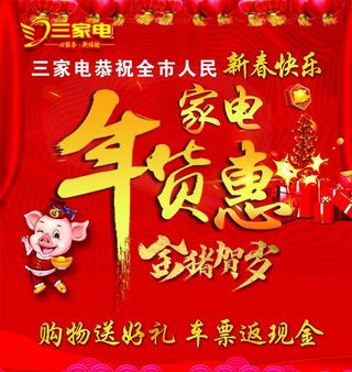 家电商场年货节活动图片