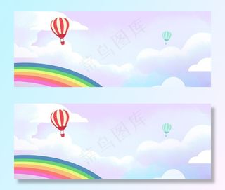 紫色卡通背景图片