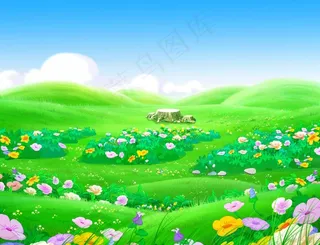 卡通草地图片