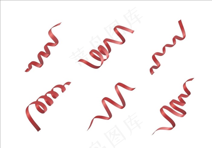 红色丝带图片