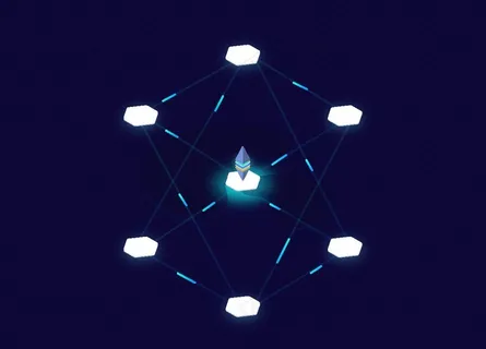 区块链大数据平台插画套分布式图片