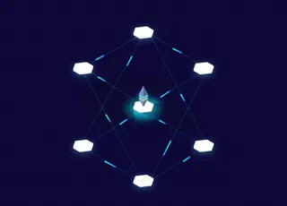 区块链大数据平台插画套分布式图片