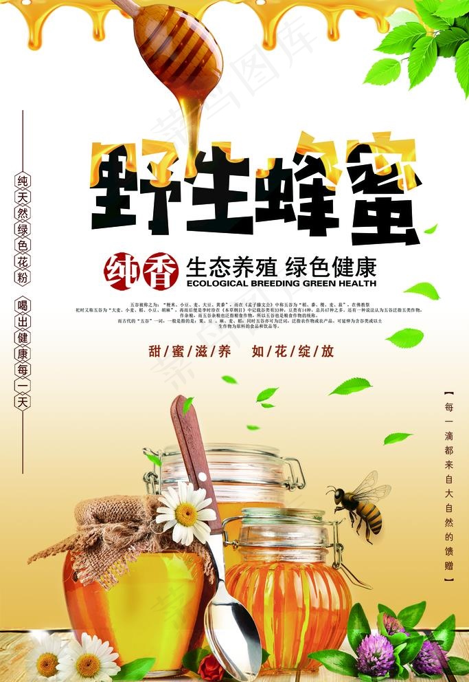 蜂蜜展板图片