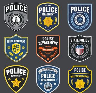 警察图标徽章图片
