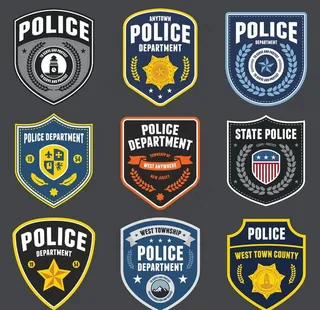 警察图标徽章图片