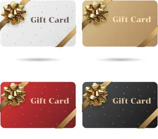 四色礼品卡模板图片