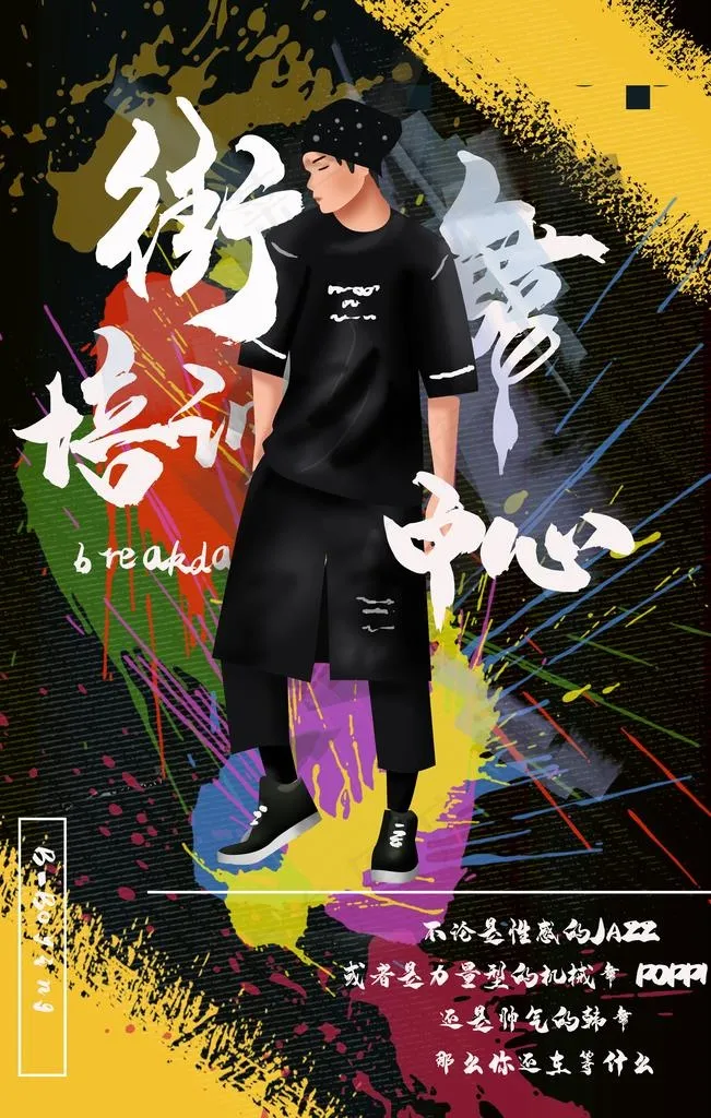 街舞培训图片(3545X5315(DPI:150))psd模版下载