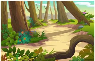 卡通森林图片