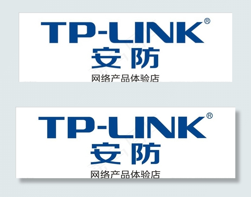 TP-link  安防门头图片cdr矢量模版下载