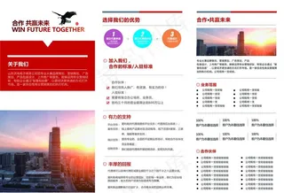 公司类型宣传三折页图片