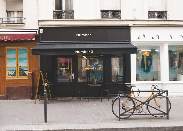 街景招牌样机图片