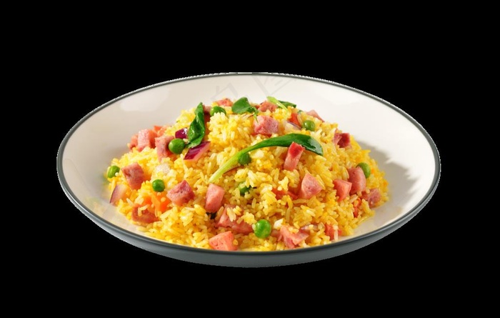 火腿炒饭图片