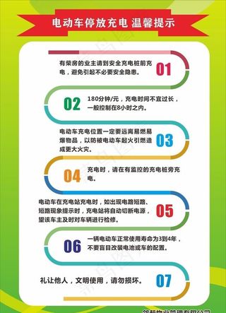 电动车充电须知图片
