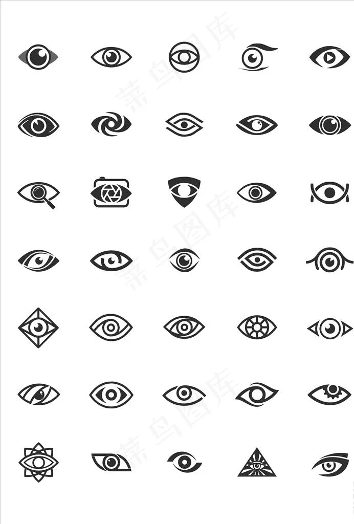 眼睛图片cdr矢量模版下载