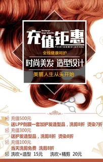 美容美发海报图片