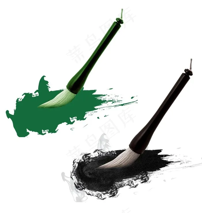 毛笔  笔锋图片psd模版下载