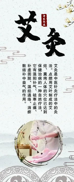 艾灸 调理 刮痧 理疗 玉兰花图片