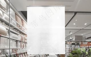 商场吊旗样机图片