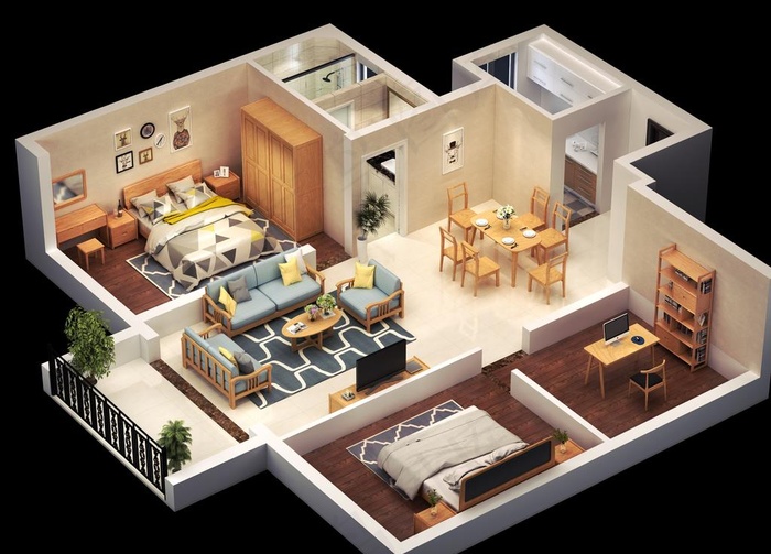 3D户型图图片