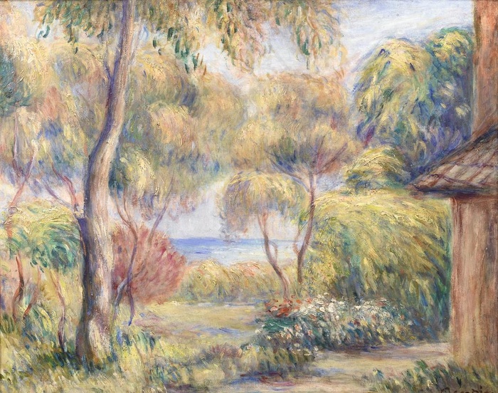 复古色调风景油画图片