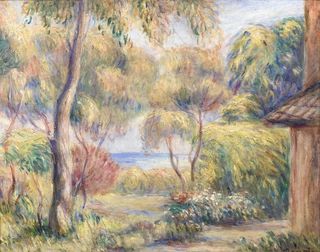 复古色调风景油画图片