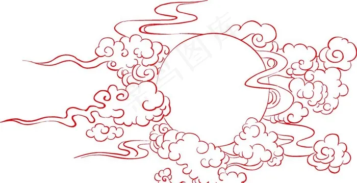 祥云图片ai矢量模版下载
