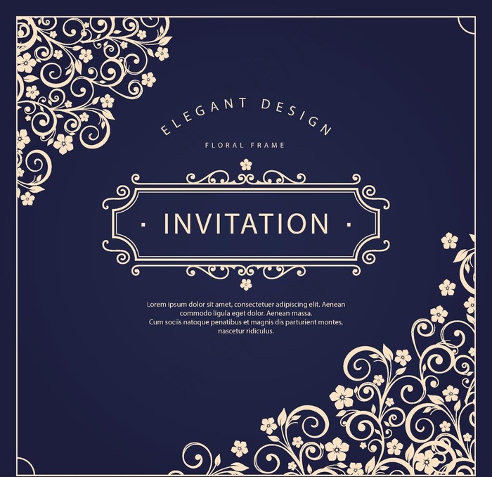 欧式花纹边框图片