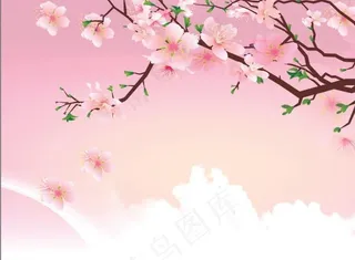 盛开的桃花图片