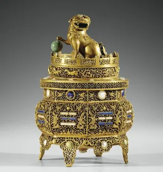 双龙八卦纹炉图片