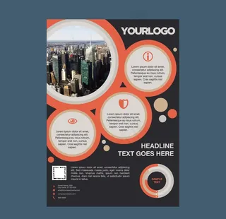 宣传单页 商业海报 画册封面图片