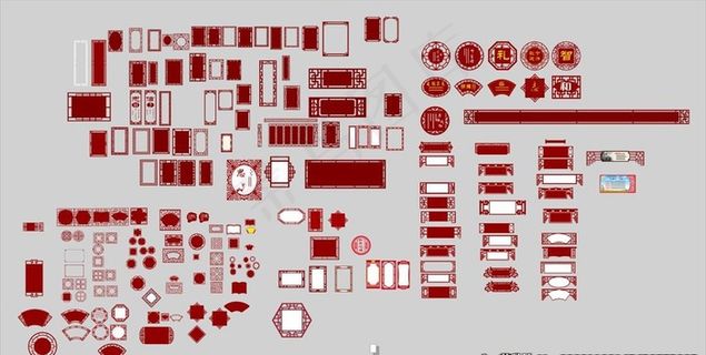 雕刻框 书画框 框图片
