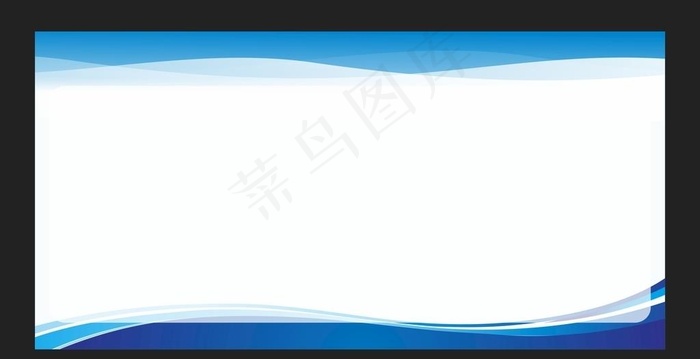 蓝色展板图片cdr矢量模版下载