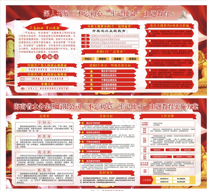 不忘初心图片(2010X980)cdr矢量模版下载
