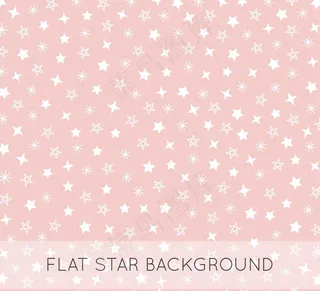 粉色底白色星星无缝背景图片