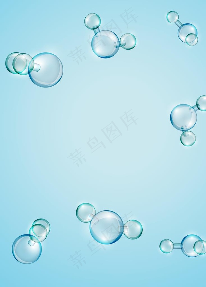 气泡图片素材psd模版下载