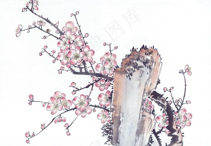 梅花国画图片