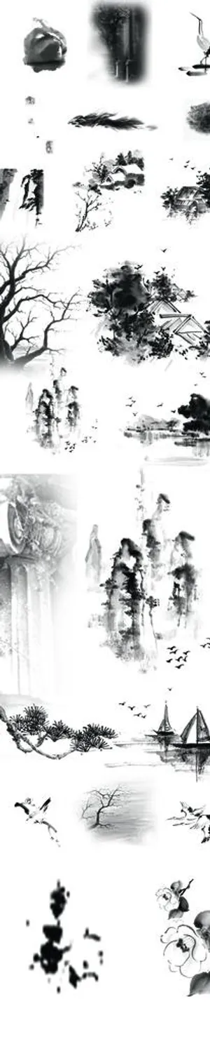 水墨素材图片