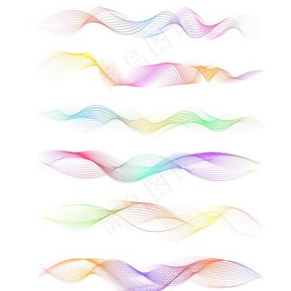 多彩渐变科技感线条底纹图片