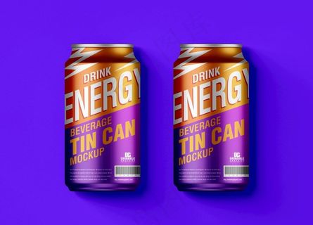 饮料罐样机图片