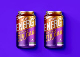 饮料罐样机图片