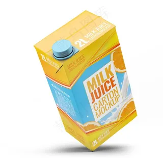 果汁包装盒样机图片