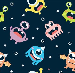 卡通无缝印花图案图片
