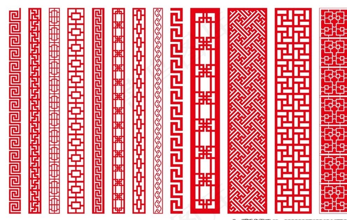 中国风适量花边图片