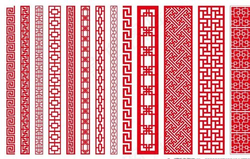 中国风适量花边图片