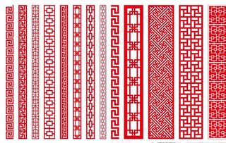 中国风适量花边图片