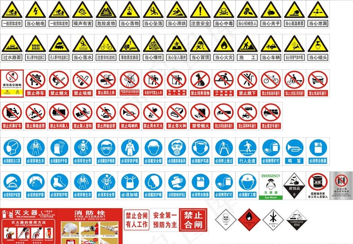 消防禁止标识图片