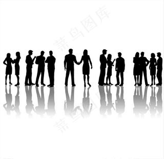 商业人物剪影图片