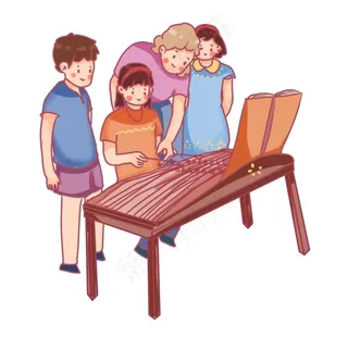 辅导学生学乐器图片