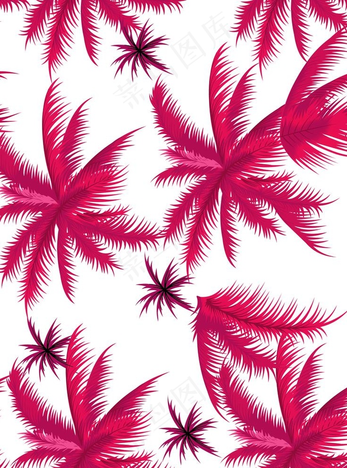 椰树印花图片